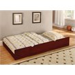 Bowery Hill Modern & Transitional Wood Twin Trundle in Cherry Finish