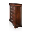Bowery Hill 3pc Wood Panel Bedroom Set - Cal King + Nightstand + Chest in Cherry