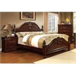 Bowery Hill 3pc Wood Panel Bedroom Set - Cal King + Nightstand + Chest in Cherry