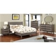 Bowery Hill Oval Shape Mid-Century Solid Wood/Wood Veneer/MDF Mirror in Gray