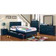 Bowery Hill Modern & Transitional Wood Twin Trundle in Blue Finish
