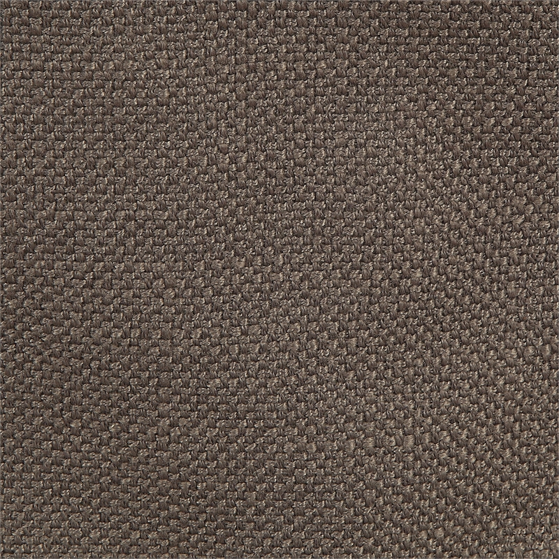 Bowery Hill Transitional Fabric Round Storage Ottoman in Gray