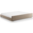 Bowery Hill Contemporary Fabric Twin Trundle in Ivory Finish