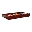 Bowery Hill Transitional Wood Twin Storage Trundle in Cherry