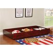 Bowery Hill Transitional Wood Twin Storage Trundle in Cherry
