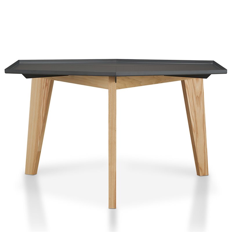 Bowery Hill Modern Chic Metal Tray-Top Coffee Table in Gray Finish