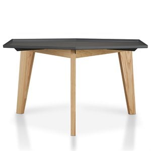 Bowery Hill Modern Chic Metal Tray-Top Coffee Table in Gray Finish