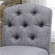 Bowery Hill Rustic Fabric Bar Stool in Light Gray (Set of 2)