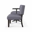 Bowery Hill Wood 3-Piece Accent Table and Chair Set in Gray Finish