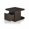 Bowery Hill Modern Wood Storage Coffee Table in Cappuccino Finish
