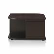 Bowery Hill Modern Wood Storage Coffee Table in Cappuccino Finish