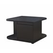 Bowery Hill Modern Wood Storage Coffee Table in Cappuccino Finish