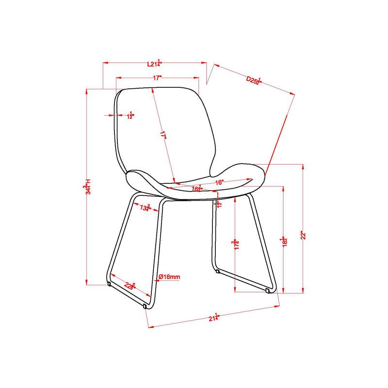 Bowery Hill Faux Leather Upholstered Accent Chair in Black Finish