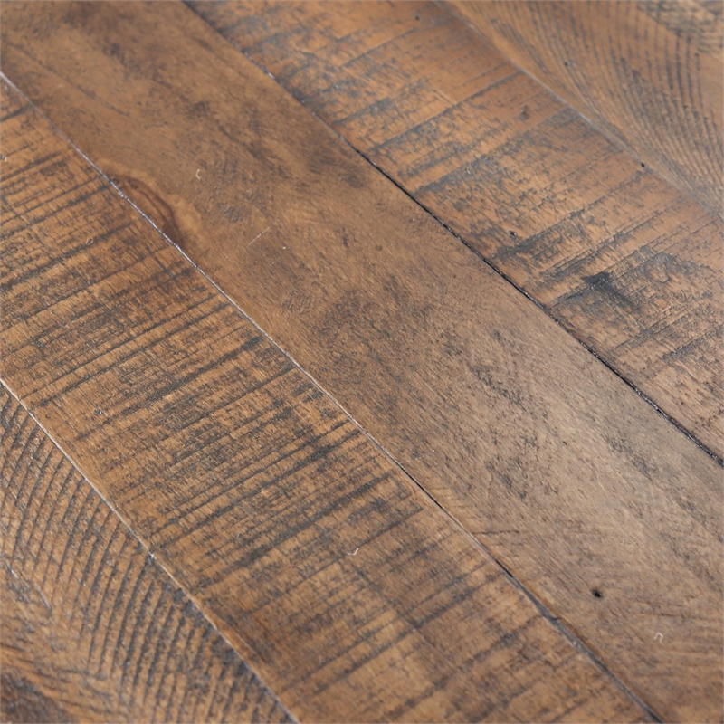 Bowery Hill Wood Wine Storage Buffet Server in Rustic Walnut