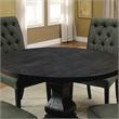 Bowery Hill Rustic Wood 5-Piece Dining Table Set in Gray Finish