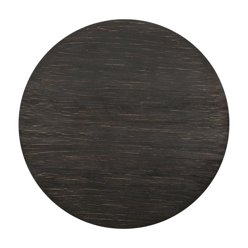 Bowery Hill Rustic Wood 5-Piece Dining Table Set in Gray Finish