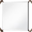 Bowery Hill Metal Frame Beveled Wall Mirror in Gold Champagne