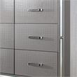 Bowery Hill 9-Drawer Contemporary Solid Wood Dresser in Silver