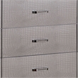 Bowery Hill 9-Drawer Contemporary Solid Wood Dresser in Silver