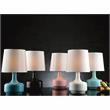 Bowery Hill Modern / Contemporary Metal Base Table Lamp in Teal Finish