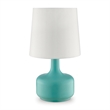 Bowery Hill Modern / Contemporary Metal Base Table Lamp in Teal Finish