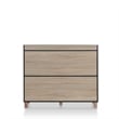 Bowery Hill Modern Wood 8-Shelf Buffet in Natural Oak Finish