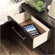 Bowery Hill 2 Drawers Transitional Solid Wood Nightstand in Espresso