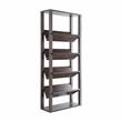 Bowery Hill Wood 5-Shelf 71-Inch Etagere Bookcase in Walnut