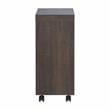 Bowery Hill Modern Wood Mobile End Table in Walnut Oak Finish