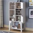 Bowery Hill Modern / Contemporary Wood Wine Rack in White Oak Finish