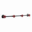 Bowery Hill Industrial Metal 4-Hook Coat Rack in Sand Black Finish