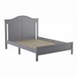 Bowery Hill Transitional Wood Camelback Full Platform Bed in Gray