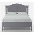 Bowery Hill Transitional Wood Camelback Full Platform Bed in Gray