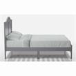 Bowery Hill Transitional Wood Camelback Full Platform Bed in Gray