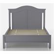 Bowery Hill Transitional Wood Camelback Full Platform Bed in Gray