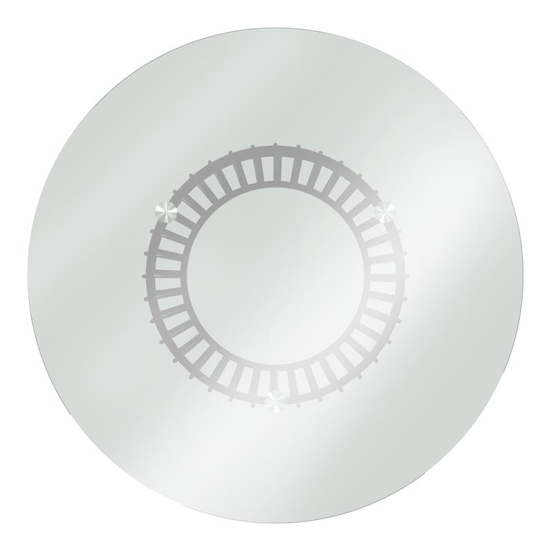 Bowery Hill Transitional Glass Top Dining Table in Gun Metal