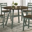 Bowery Hill Farmhouse Wood Drop-Leaf Counter Height Table in Green