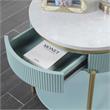 Bowery Hill Contemporary Wood 1-Drawer End Table in Green Finish