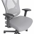 Bowery Hill Metal and Mesh Adjustable Office Chair in Gray Finish