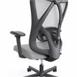 Bowery Hill Metal and Mesh Adjustable Office Chair in Gray Finish