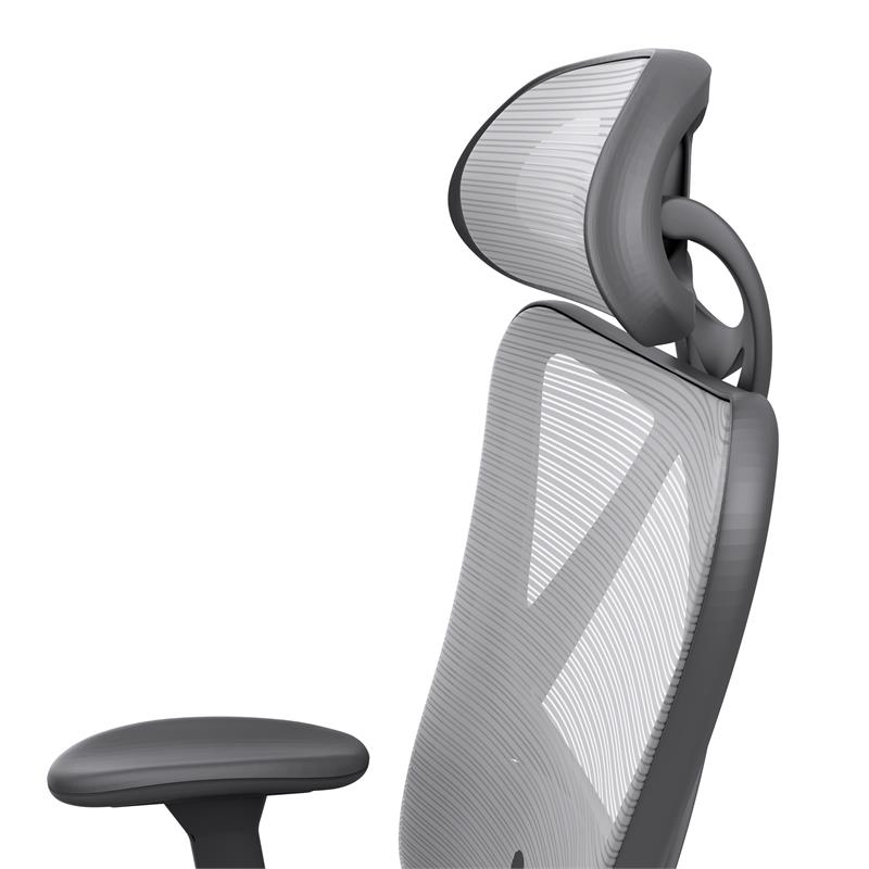Bowery Hill Metal and Mesh Adjustable Office Chair in Gray Finish