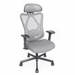 Bowery Hill Metal and Mesh Adjustable Office Chair in Gray Finish