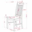 Bowery Hill Rustic Wood 5-Piece Round Dining Set in Antique White