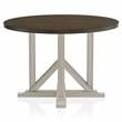 Bowery Hill Rustic Wood 5-Piece Round Dining Set in Antique White