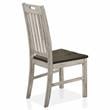 Bowery Hill Rustic Wood 5-Piece Round Dining Set in Antique White