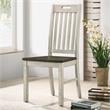 Bowery Hill Rustic Wood 5-Piece Round Dining Set in Antique White