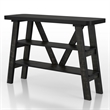 Bowery Hill 2-Shelf Farmhouse Wood Console Table in Reclaimed Black Oak