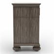 Bowery Hill 3pc Solid Wood Panel Bedroom Set - Cal King + 2 Nightstands in Gray