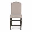 Bowery Hill Retro Harbor Gray Counter Chair with Light Stone colored fabric