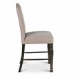 Bowery Hill Retro Harbor Gray Counter Chair with Light Stone colored fabric